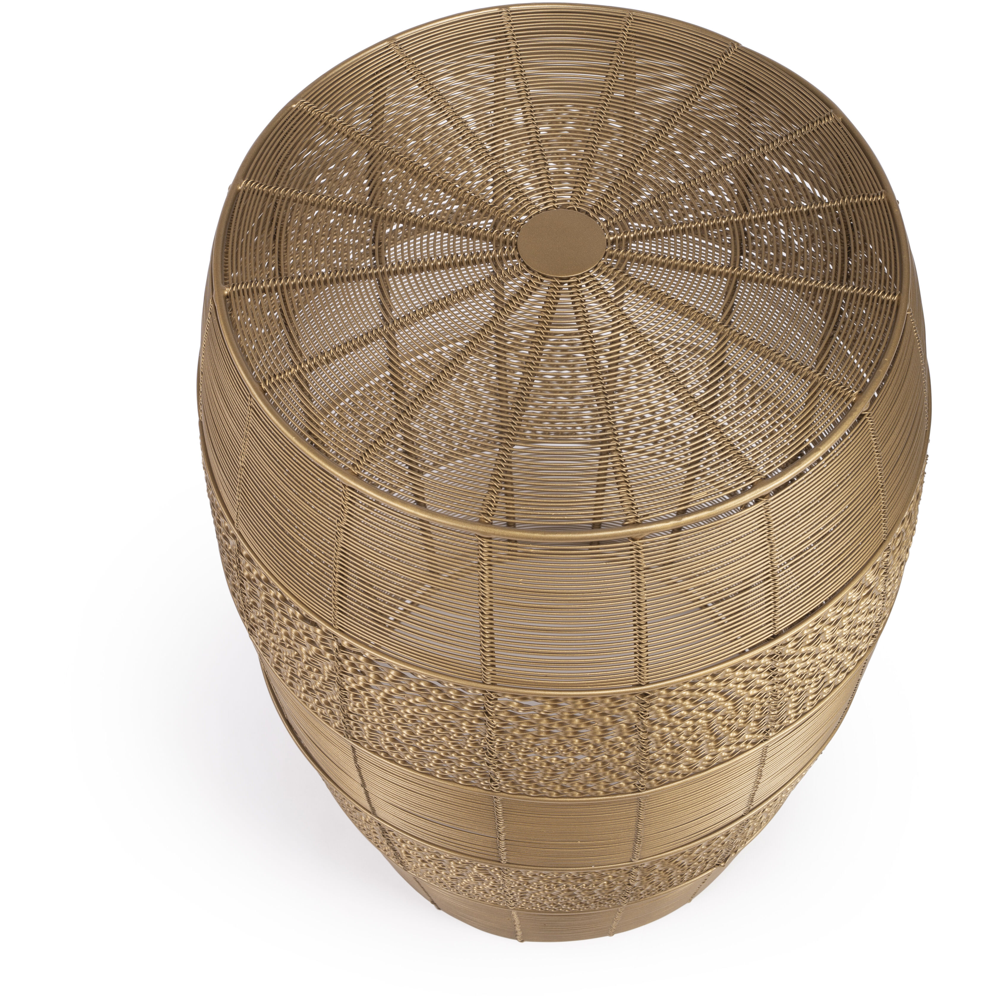 Bellarose Gold Metal End or Side Table