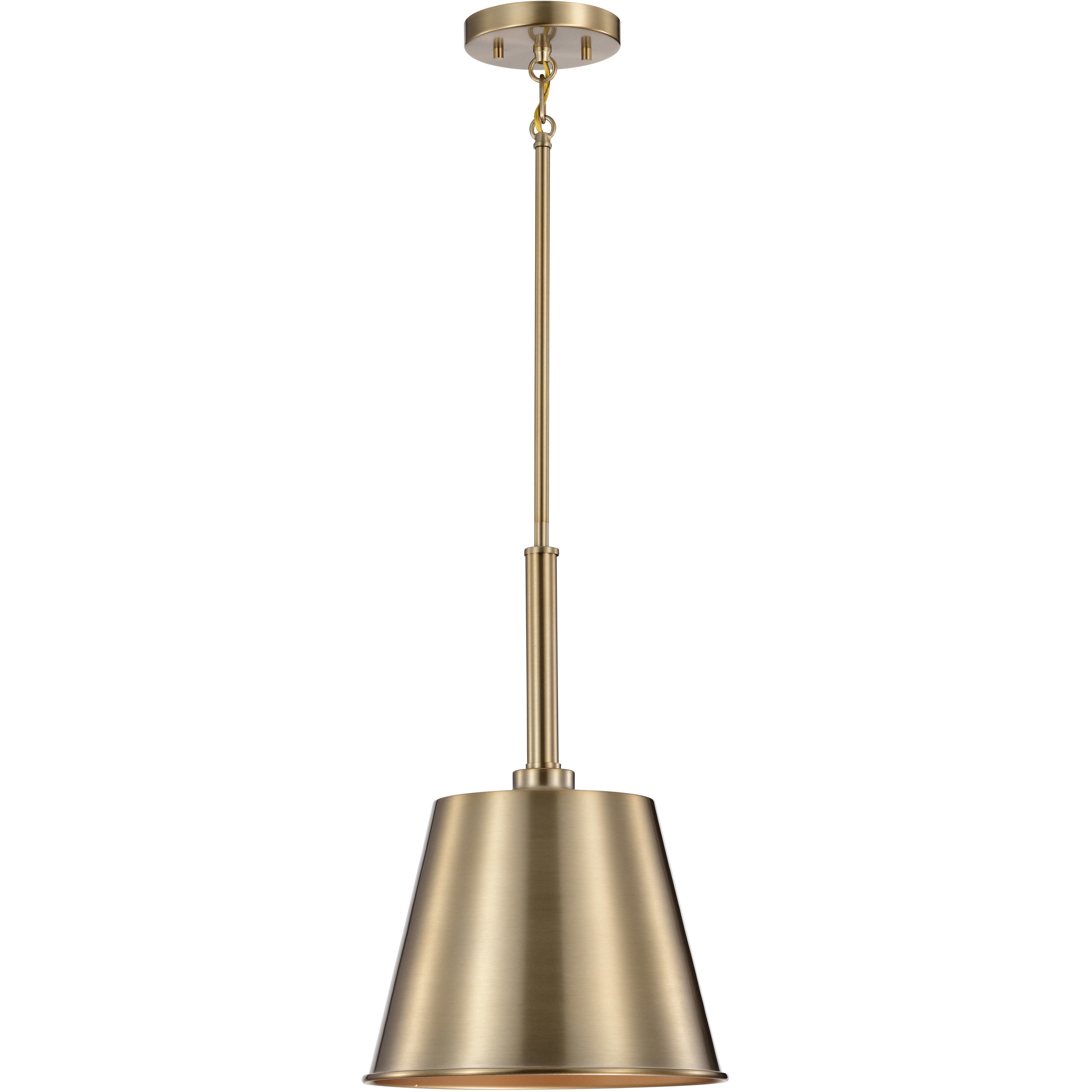 Alexis 1 Light 11 inch Burnished Brass and Gold Pendant Ceiling Light