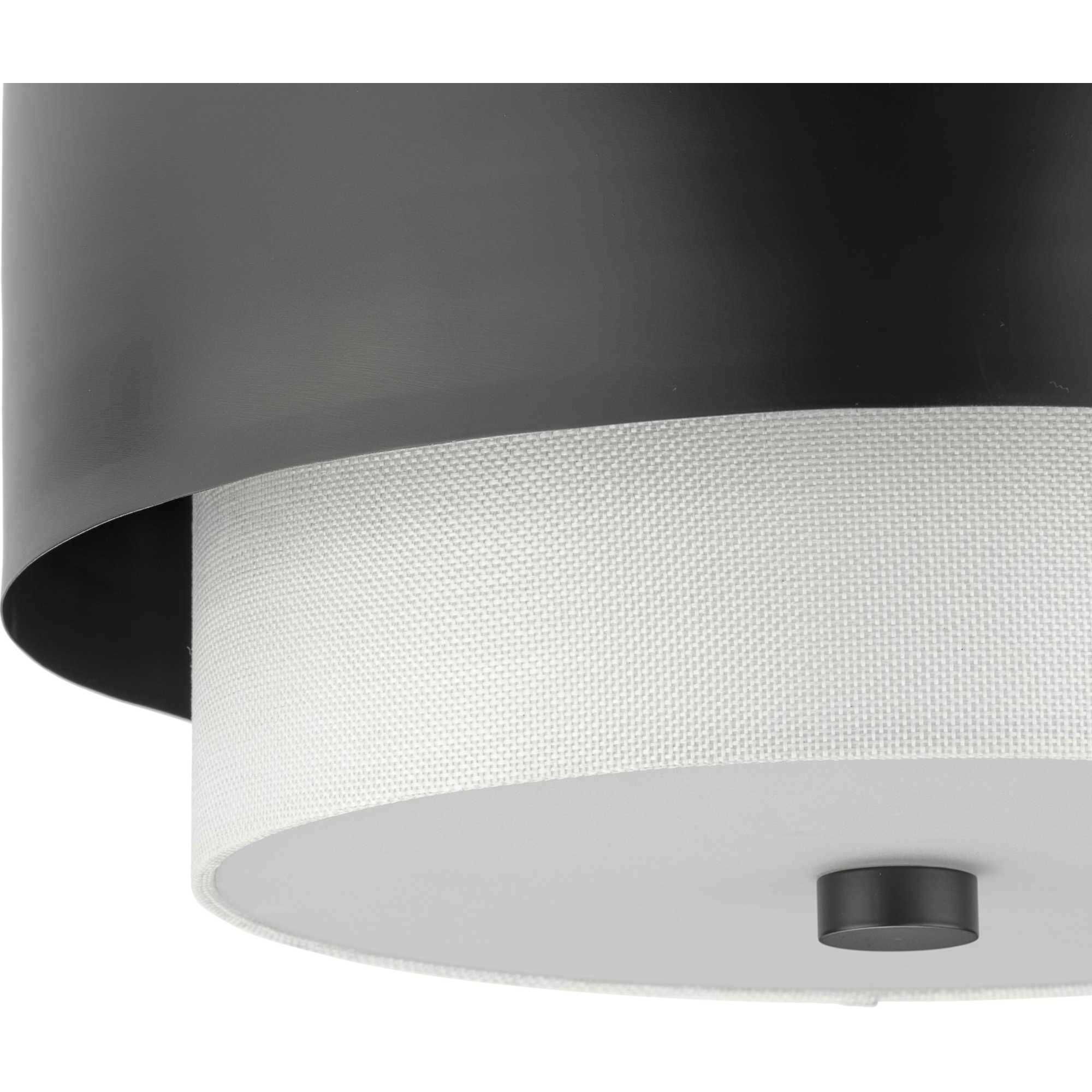 Silva 2 Light 14 inch Matte Black Flush Mount Ceiling Light, Design Series
