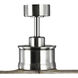 Farris 60 inch Brushed Nickel with Grey Weathered Wood Blades Ceiling Fan, Progress LED