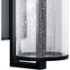 Candela LED 13 inch Matte Black with Clear Outdoor Wall Sconce