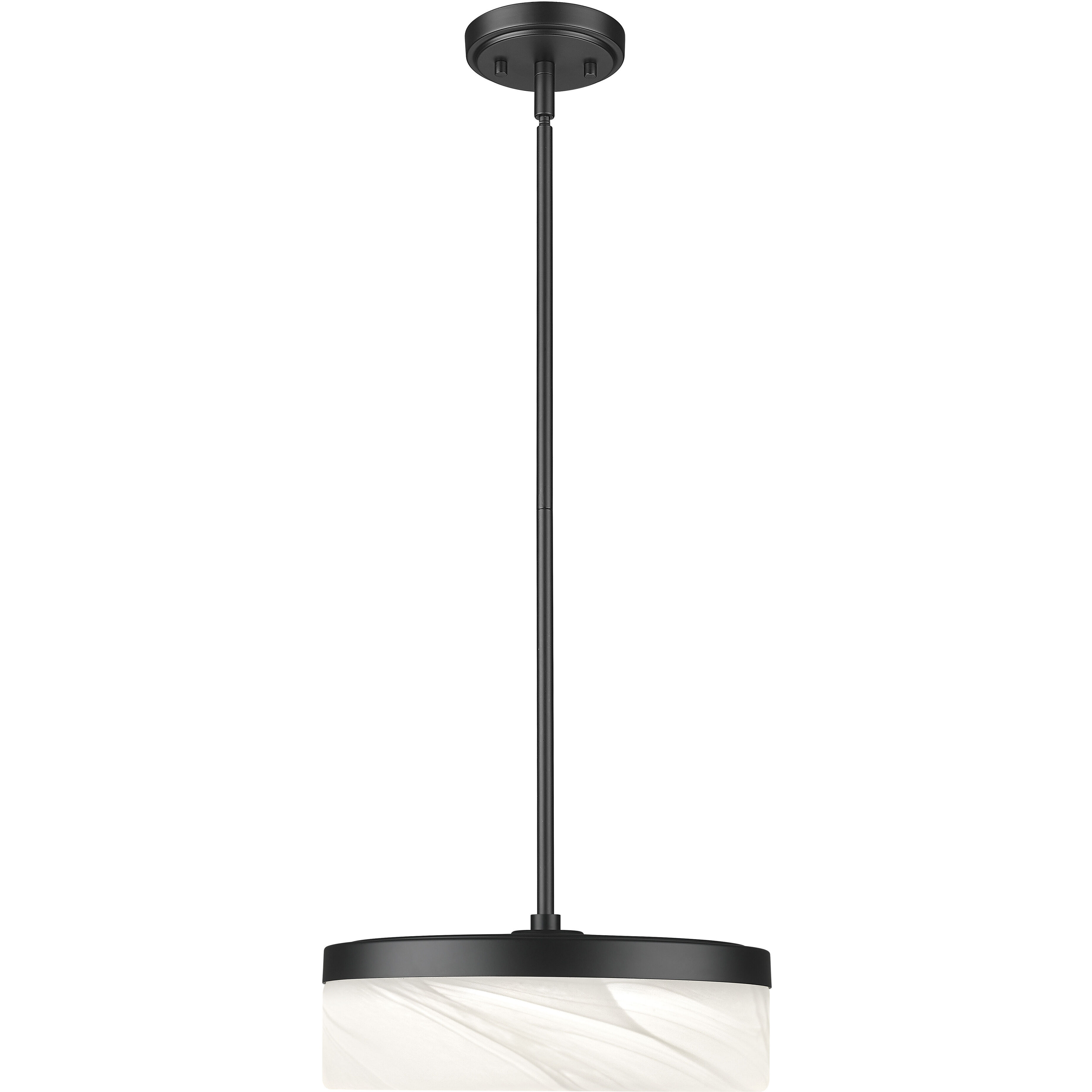 Renaud LED 13 inch Matte Black Pendant Ceiling Light