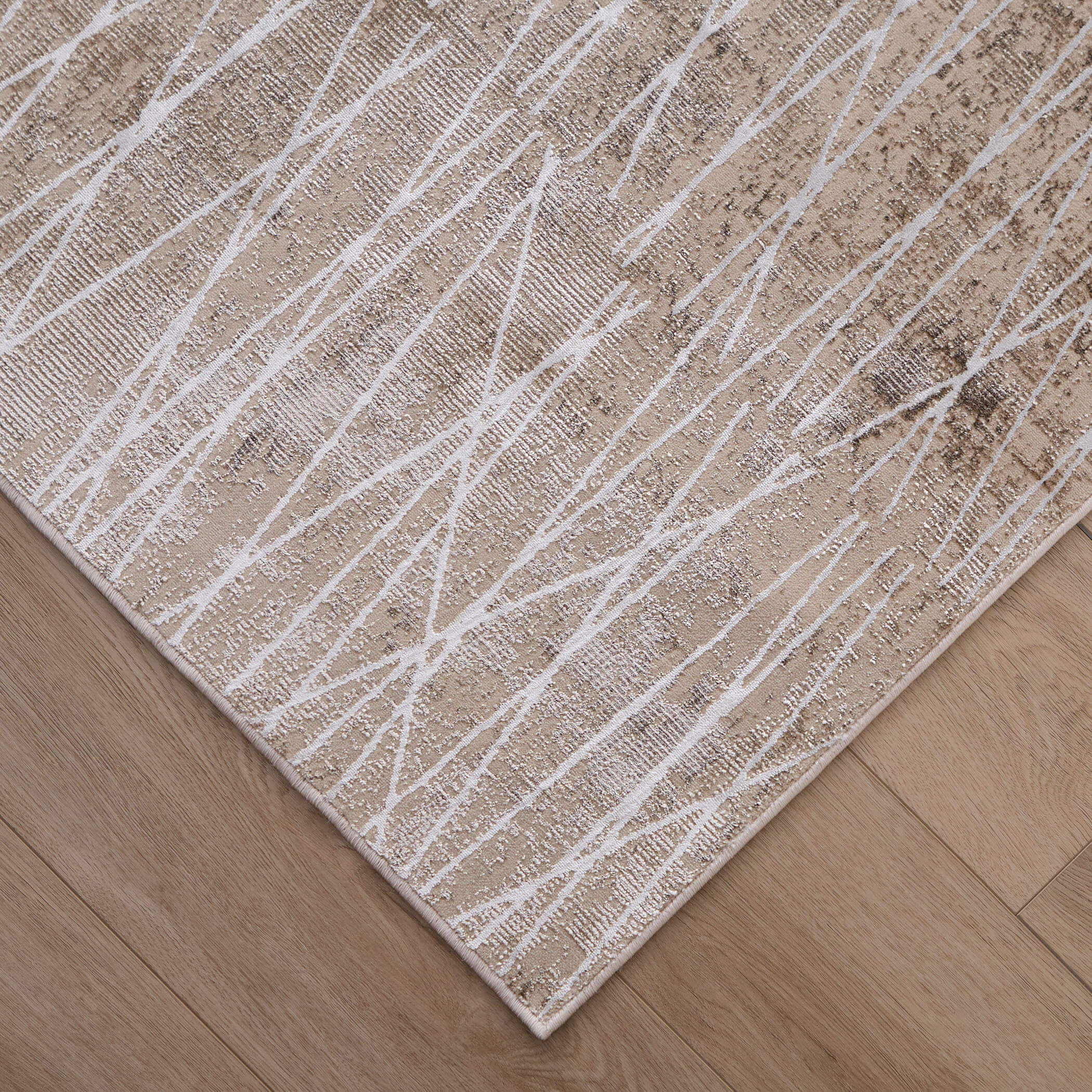 Rienz 90 X 63 inch Gold Rug in 5 x 7