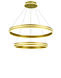 Aurora LED 32 inch Brushed Gold Dining Chandelier Ceiling Light