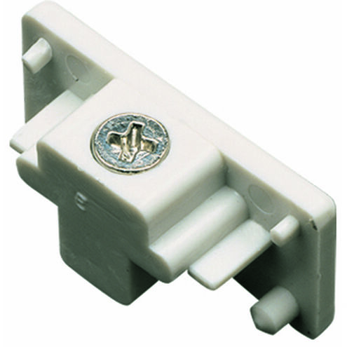 Cal Track White Dead End Cap Ceiling Light