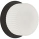 Knobbel Wall Sconce Wall Light in Matte Black, Opal