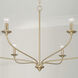 Dolan 6 Light 39.75 inch Matte Brass Chandelier Ceiling Light