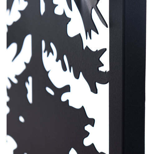 Cypress II Matte Black-Laser Cut Wall Art