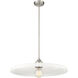 Paloma 1 Light 24 inch Brushed Nickel Pendant Ceiling Light