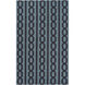Lockhart 120 X 96 inch Blue and Black Area Rug, Wool