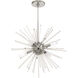 Utopia 6 Light 20 inch Polished Chrome Pendant Chandelier Ceiling Light