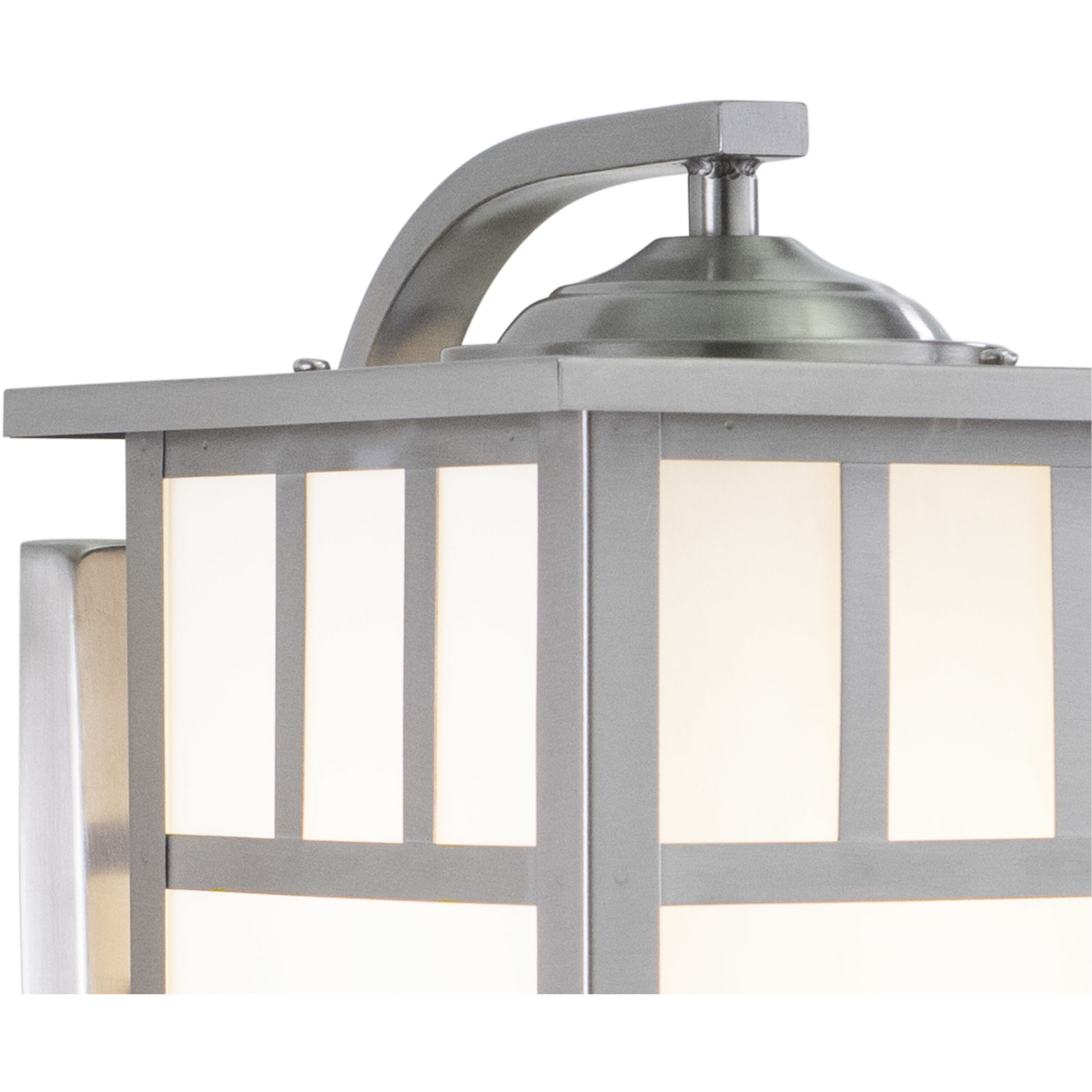 Mission LED 9.5 inch Stainless Steel Outdoor Wall