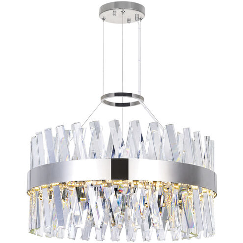 Glace LED 24 inch Chrome Chandelier Ceiling Light