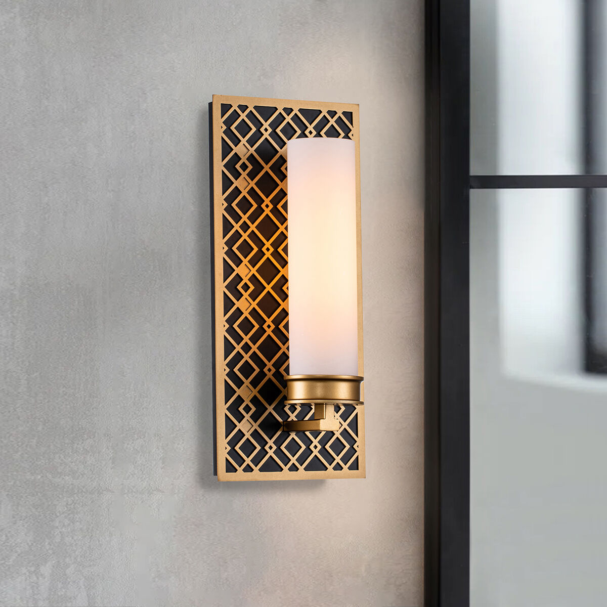 Ziggy 1 Light 6 inch Laquered Gold Bath Bar Wall Light