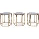 Carter 17.5 inch Black/Gold Table Set Portable Light, Set of 3