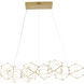 Canada LED 18 inch Gold Chandelier Ceiling Light