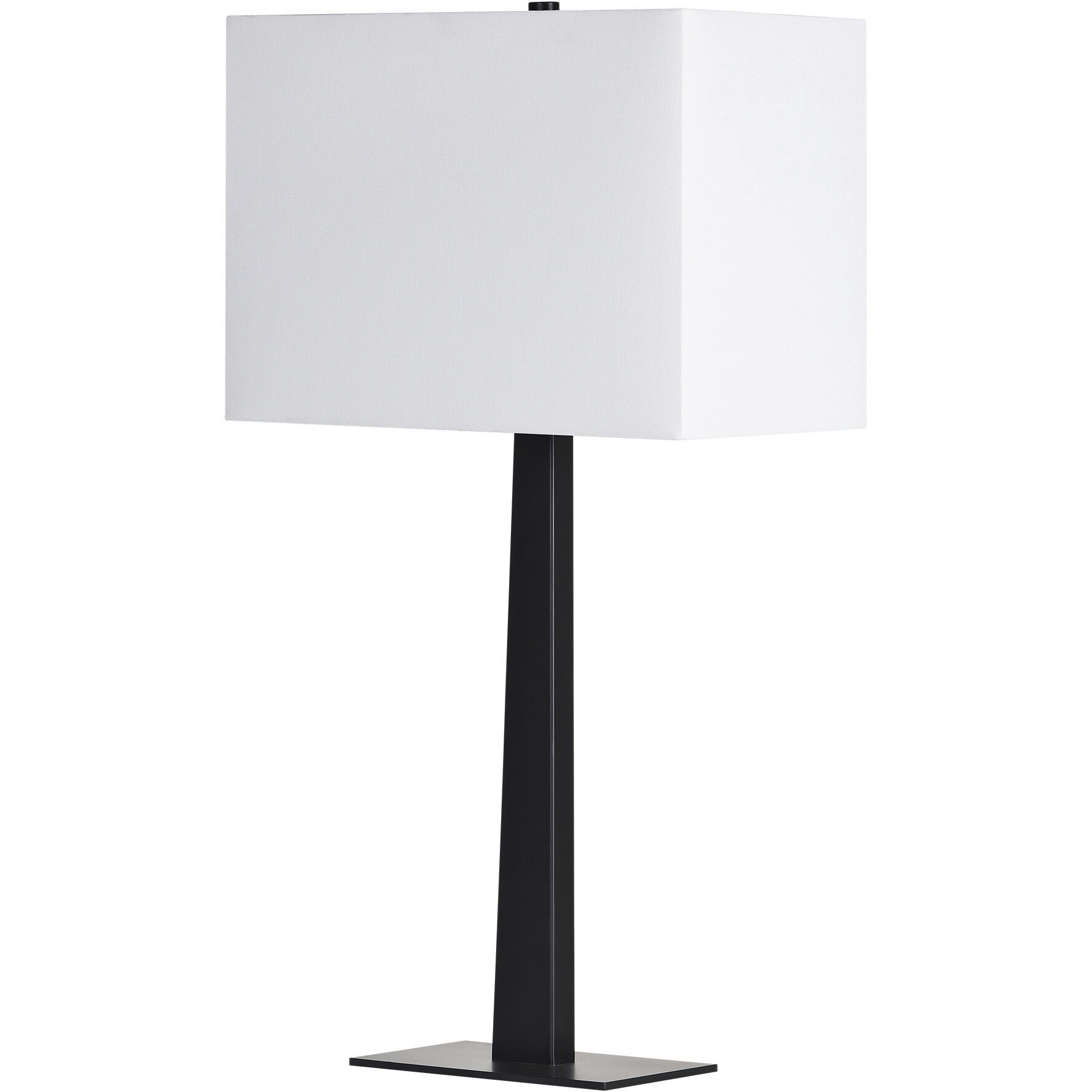 Candace 26 inch 100 watt Matte Black Table Lamps Portable Light, Set of 2