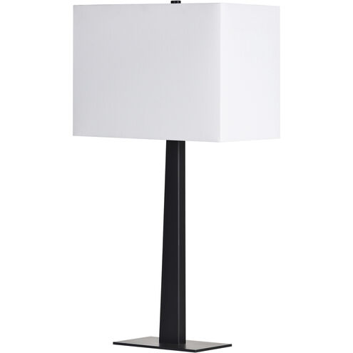 Candace 26 inch 100.00 watt Matte Black Table Lamps Portable Light, Set of 2