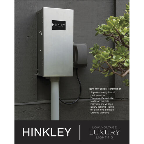 Coastal Elements Republic LED 17 inch Black Outdoor Pier Mount Lantern, Estate Series