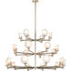 Cloudburst 24 Light 41 inch Champagne Gold Pendant Ceiling Light