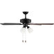 Linden 52 LED 3 52 inch Midnight Black Ceiling Fan