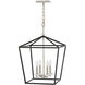 Stinson 4 Light 18 inch Black with Polished Nickel Indoor Chandelier Ceiling Light