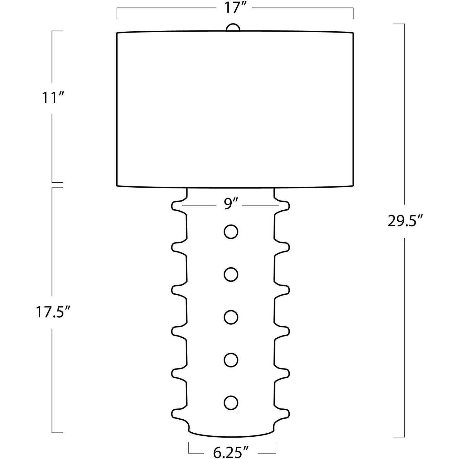 Spruce 30.25 inch 150.00 watt Black Table Lamp Portable Light