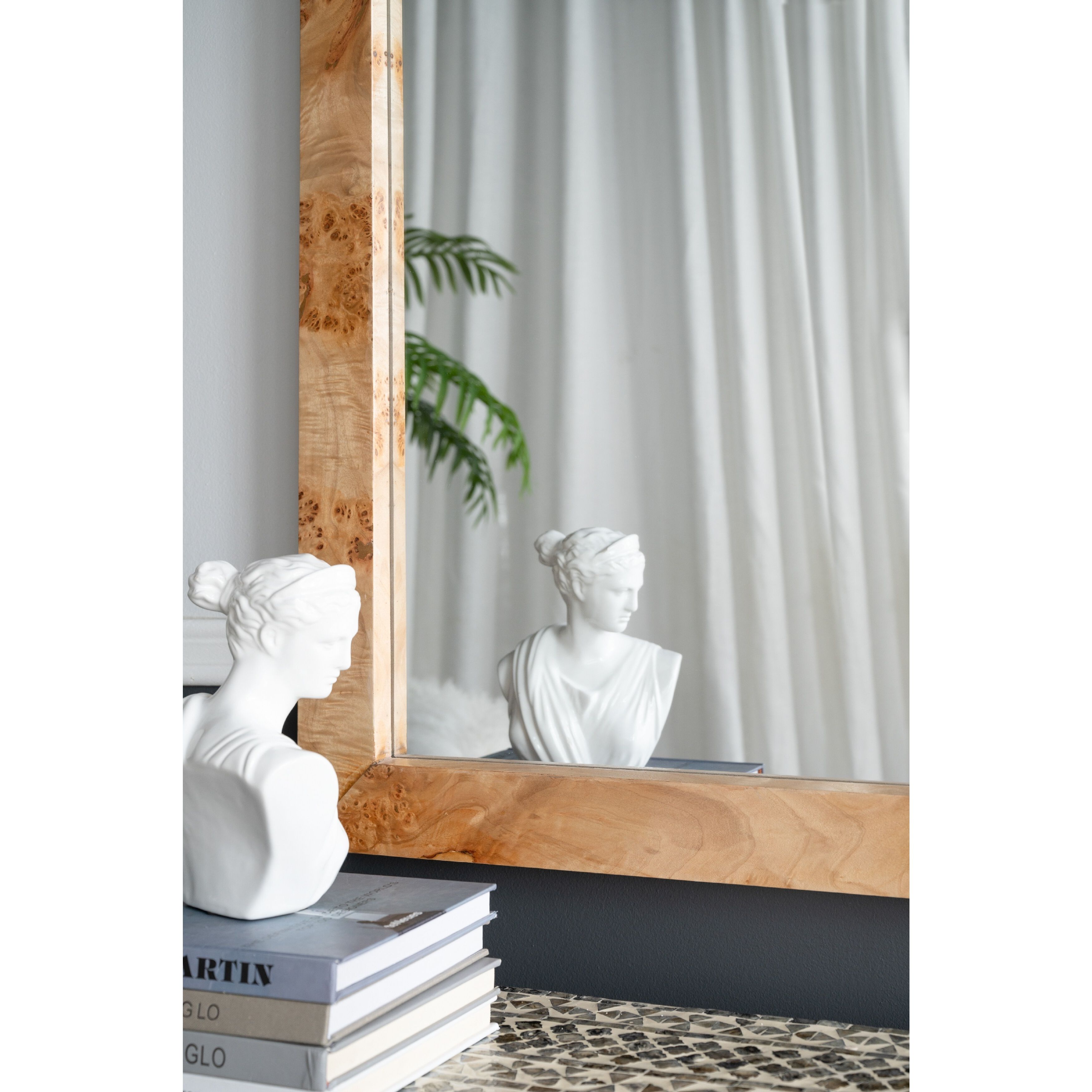 Burl 39.8 X 28 inch Brown Mirror