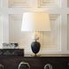 Aubrey 26.5 inch 150.00 watt Black and Gray Flower Marble with Antique Brass Table Lamp Portable Light