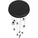 Beluga LED 22 inch Black Multi Port Pendant Ceiling Light