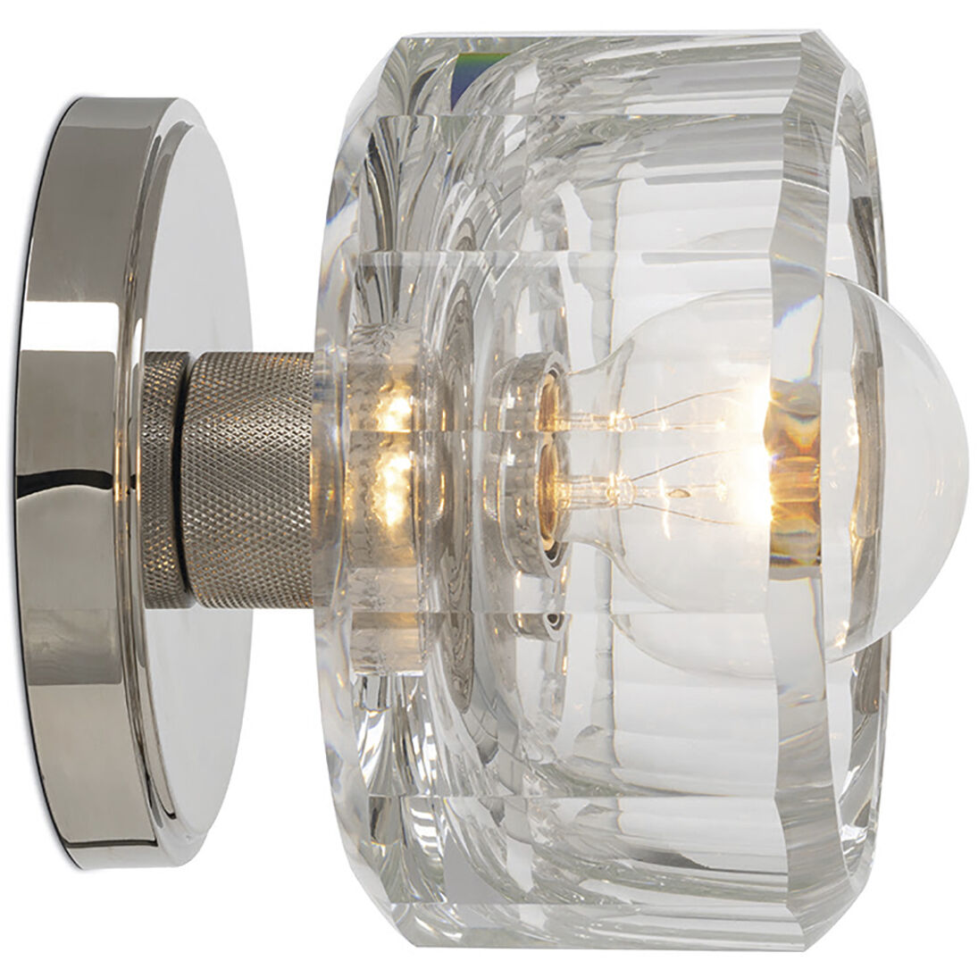 Bijoux 1 Light 7 inch Polished Nickel Flush Mount Ceiling Light