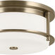 Brit LED 12 inch Champagne Bronze Flush Mount Ceiling Light