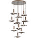 Cumulus LED 43.5 inch Burnished Bronze Multi-Pendant Ceiling Light