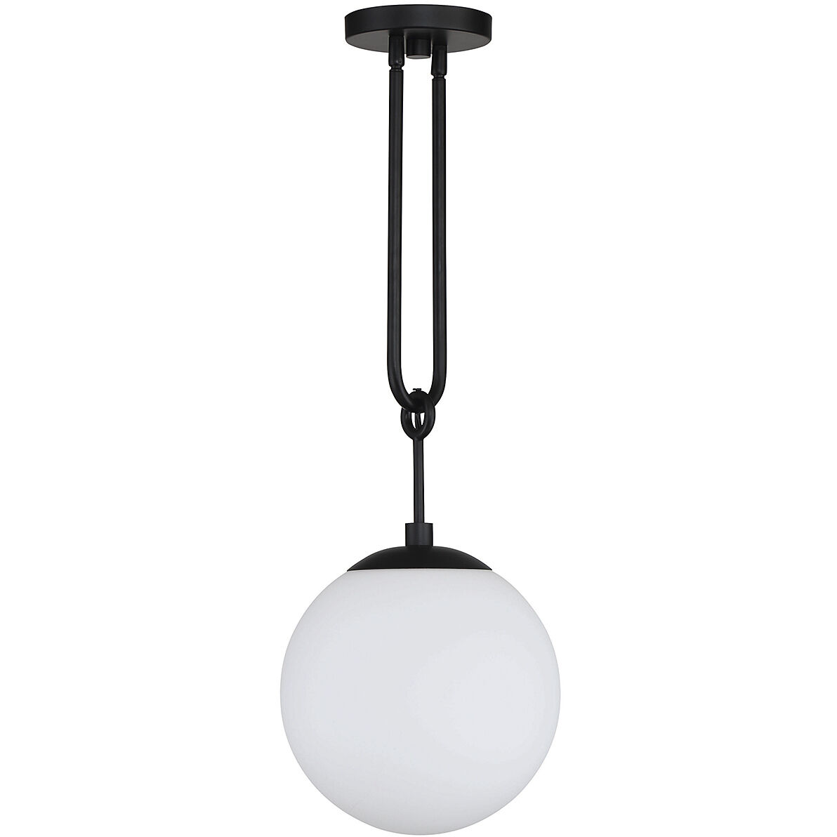 Becker 1 Light 10 inch Matte Black Pendant Ceiling Light, Essentials