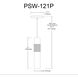Passwell 1 Light 2.25 inch Matte Black with Satin Chrome Pendant Ceiling Light in Matte Black and Satin Chrome