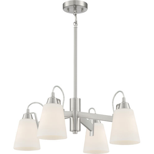 Beckonridge 4 Light 24 inch Brushed Nickel Chandelier Ceiling Light