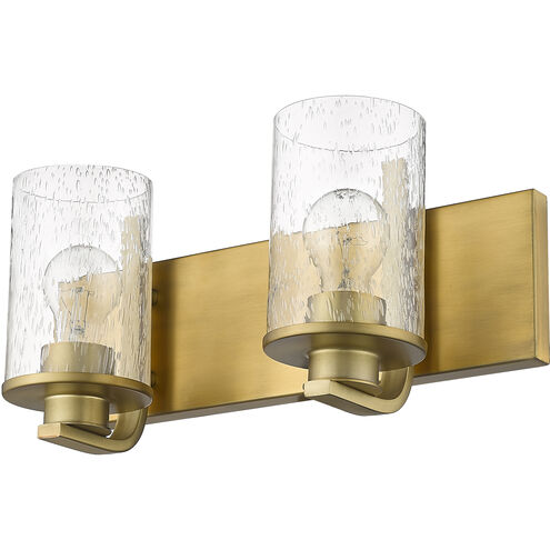 Beckett 2 Light 16 inch Olde Brass Vanity Wall Light