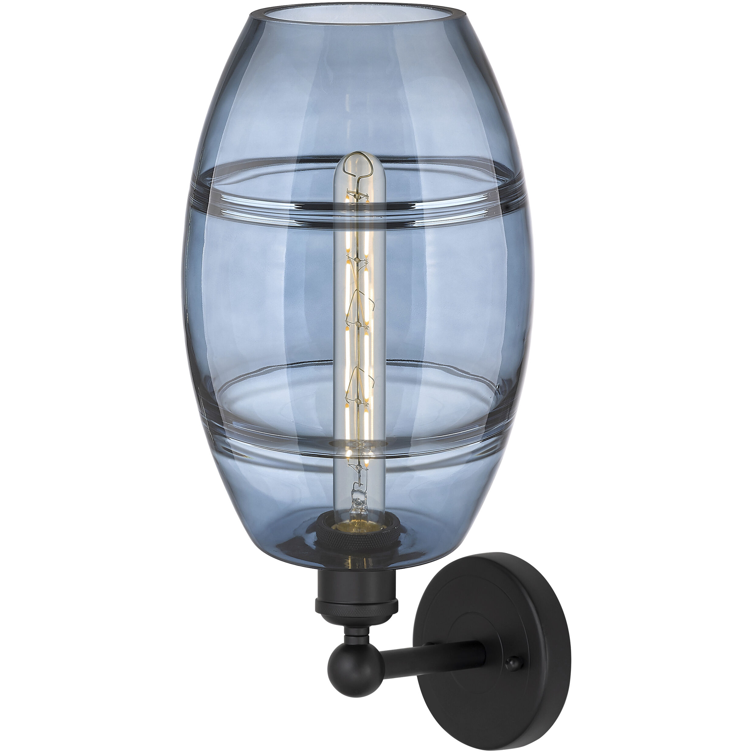 Edison Vaz 1 Light 8 inch Matte Black Sconce Wall Light