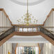 Williamsburgh 22 Light 42 inch Polished Brass Chandelier Ceiling Light