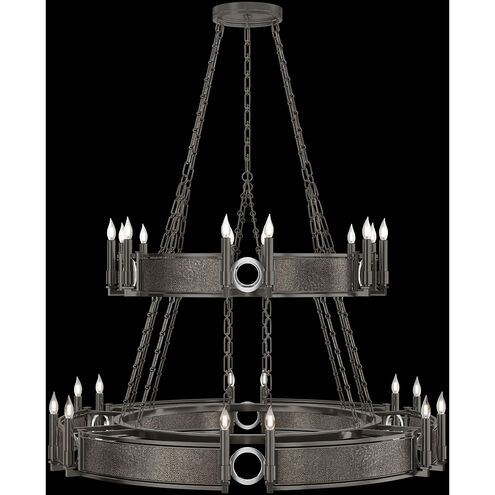 Mirage 24 Light 50 inch Black Chandelier Ceiling Light