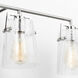 Drew & Jonathan Crofton 4 Light 33.38 inch Chrome Vanity Light Wall Light