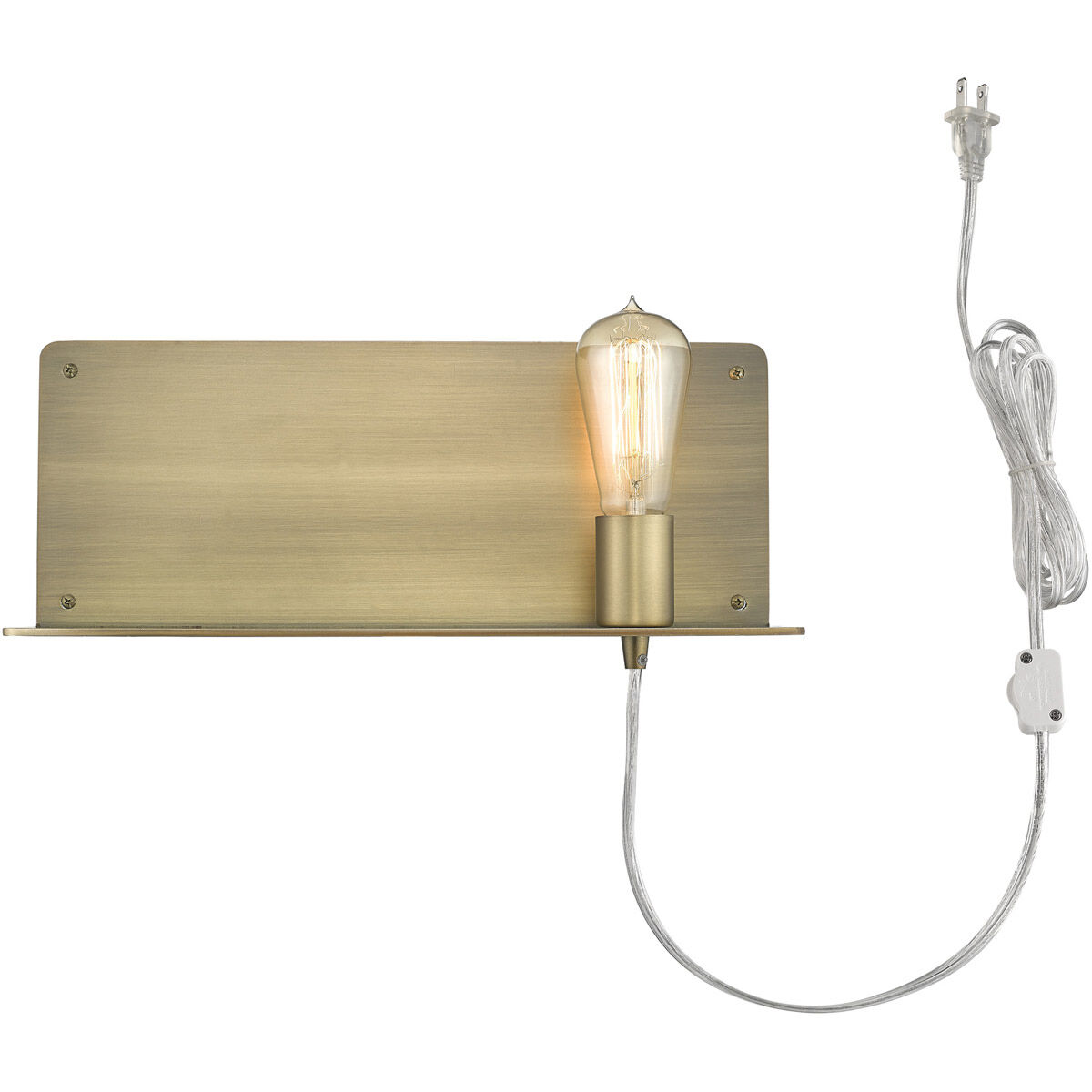 Arris 1 Light 15 inch Aged Brass Sconce Wall Light