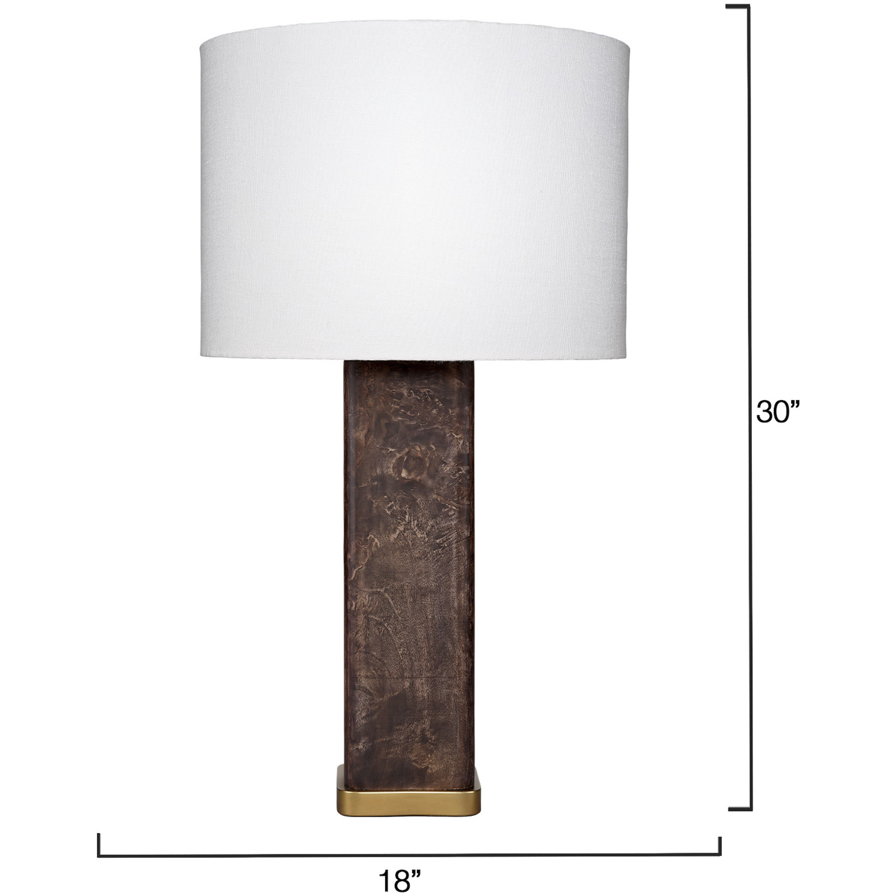 Preston 30 inch 150.00 watt Dark Grey Burl and Antique Brass Table Lamp Portable Light