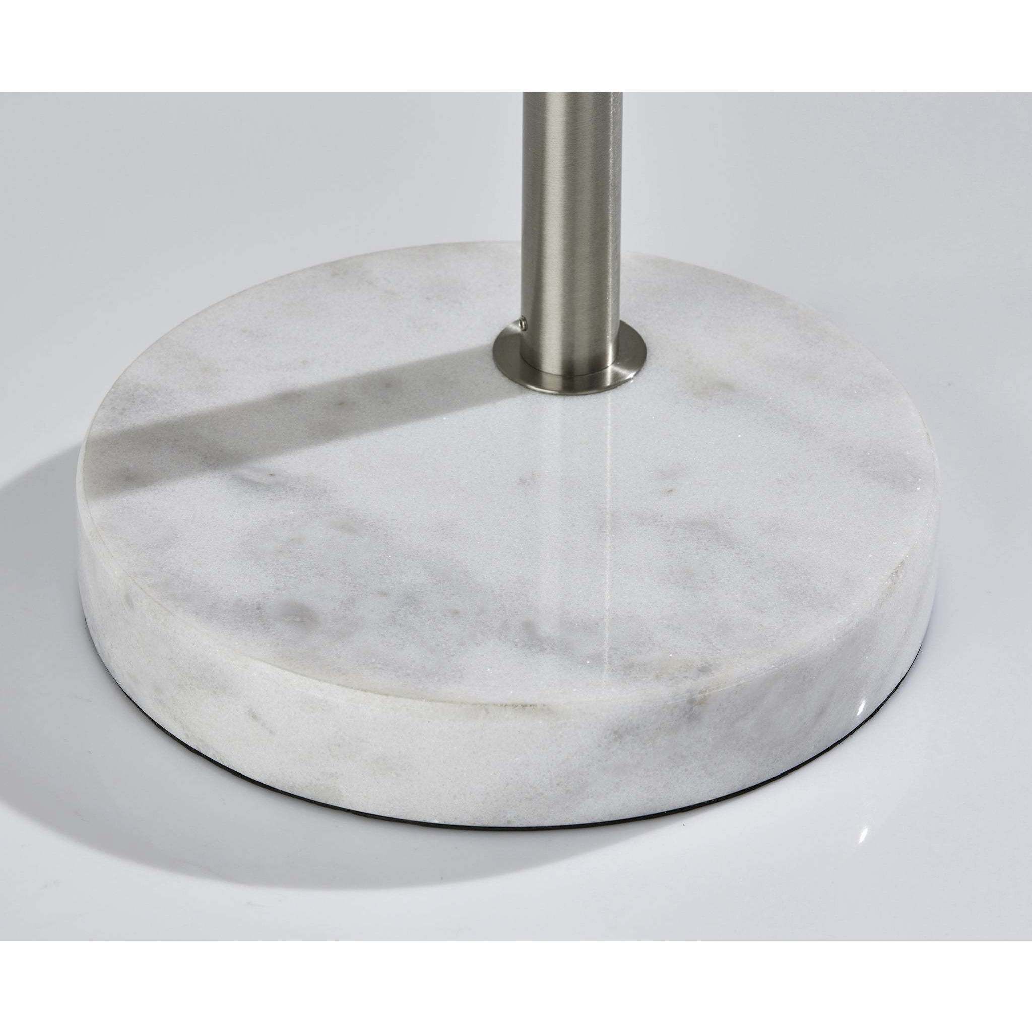 Rigley 71 inch 100.00 watt Brushed Steel Arc Floor Lamp Portable Light, Simplee Adesso