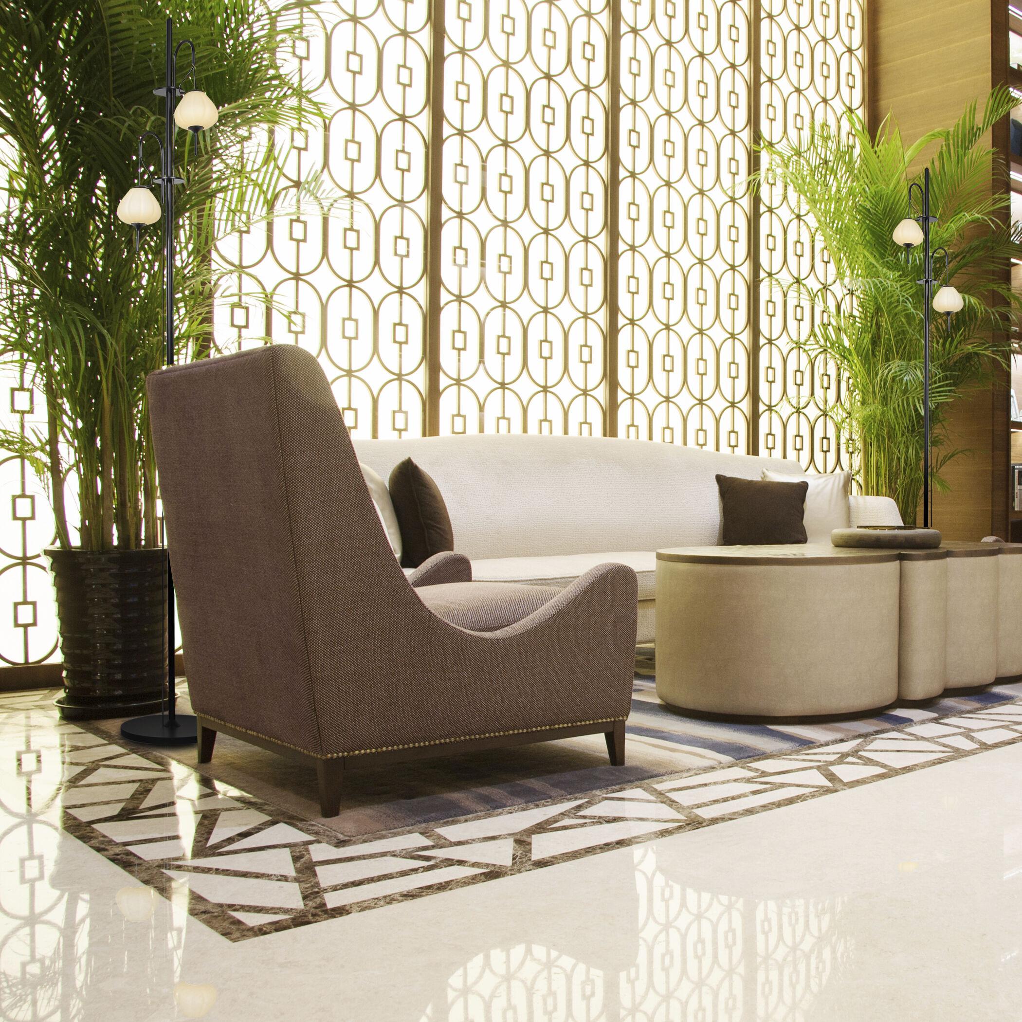 Artisan Collection/ LECCE Series 70 inch 11 watt Black Floor Lamp Portable Light