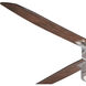 Rudolph 52 inch Brushed Nickel/Medium Maple with Medium Maple Blades Ceiling Fan