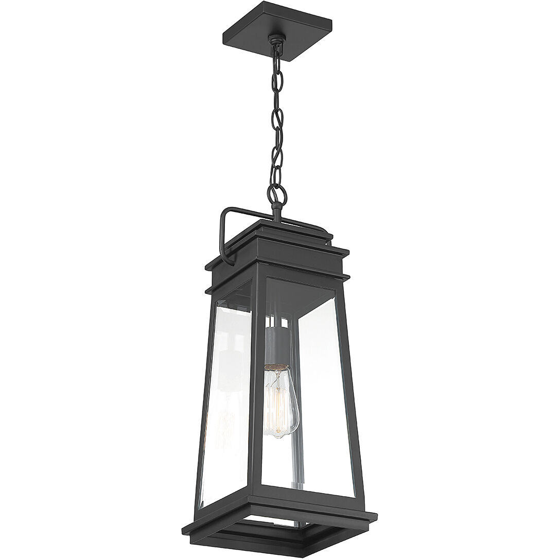 Boone 1 Light 8.25 inch Black Outdoor Hanging Lantern