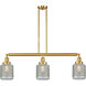 Franklin Restoration Stanton 3 Light 39 inch Satin Gold Island Light Ceiling Light, Franklin Restoration