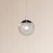 Champagne Bubbles LED 4 inch Polished Chrome Pendant Ceiling Light