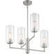 Acacia 4 Light 24 inch Brushed Nickel Chandelier Ceiling Light